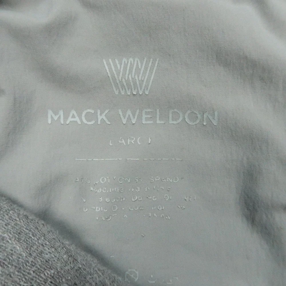 Mack Weldon Pants Mens Large Gray Ace Jogger Athletic Zip‎ Pocket Stretch